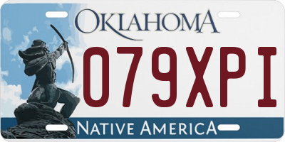 OK license plate 079XPI