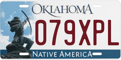 OK license plate 079XPL
