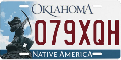 OK license plate 079XQH