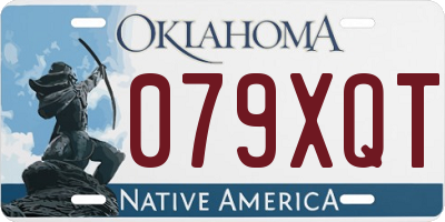 OK license plate 079XQT