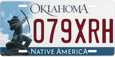 OK license plate 079XRH