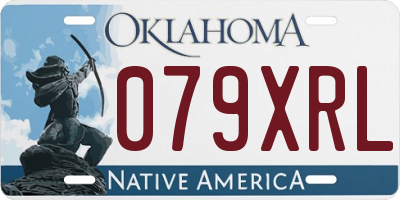 OK license plate 079XRL