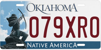 OK license plate 079XRO