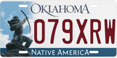 OK license plate 079XRW