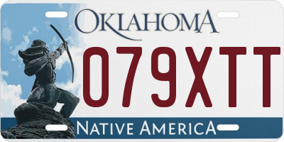 OK license plate 079XTT