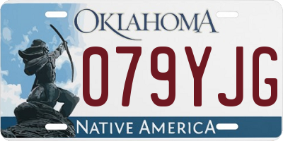 OK license plate 079YJG