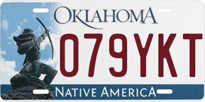 OK license plate 079YKT