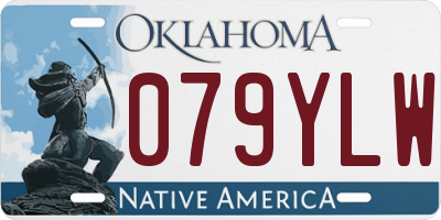 OK license plate 079YLW