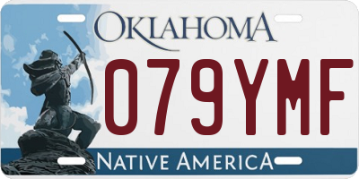 OK license plate 079YMF