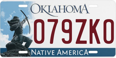 OK license plate 079ZKO