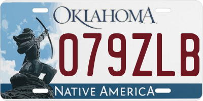 OK license plate 079ZLB