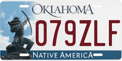 OK license plate 079ZLF