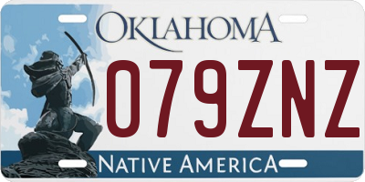 OK license plate 079ZNZ