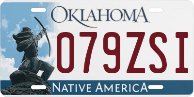 OK license plate 079ZSI