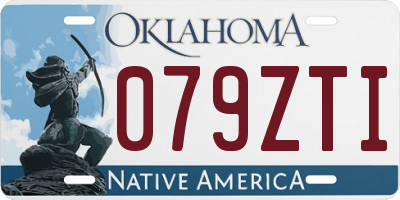 OK license plate 079ZTI