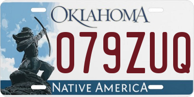 OK license plate 079ZUQ