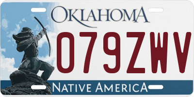 OK license plate 079ZWV