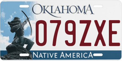 OK license plate 079ZXE