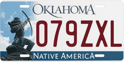 OK license plate 079ZXL