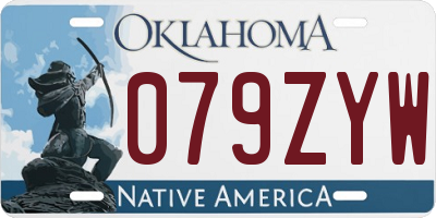 OK license plate 079ZYW