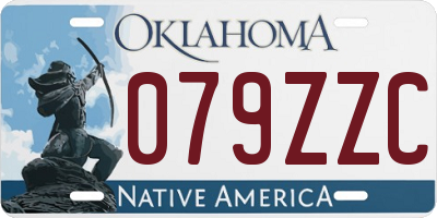 OK license plate 079ZZC