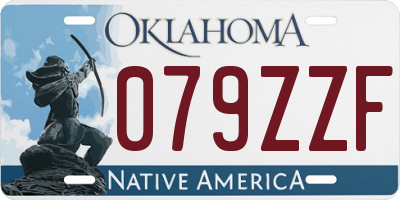 OK license plate 079ZZF