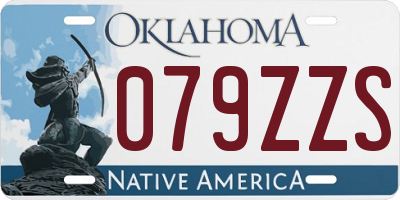 OK license plate 079ZZS