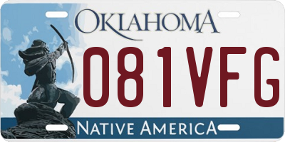 OK license plate 081VFG