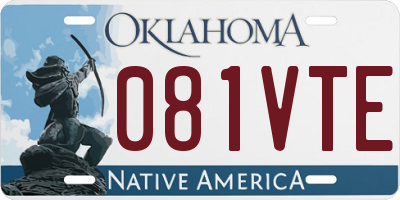 OK license plate 081VTE