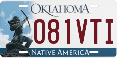 OK license plate 081VTI