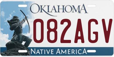 OK license plate 082AGV