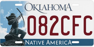 OK license plate 082CFC
