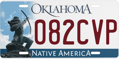 OK license plate 082CVP