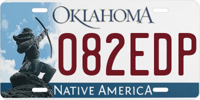 OK license plate 082EDP