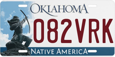 OK license plate 082VRK