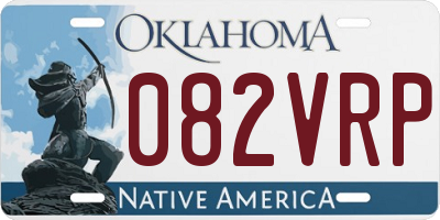 OK license plate 082VRP