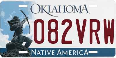OK license plate 082VRW