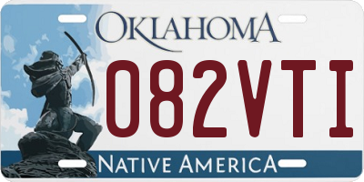OK license plate 082VTI