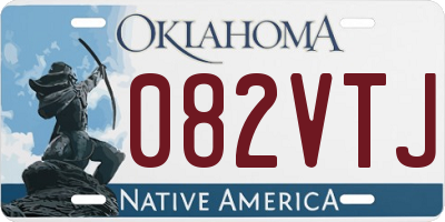 OK license plate 082VTJ