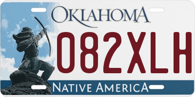 OK license plate 082XLH