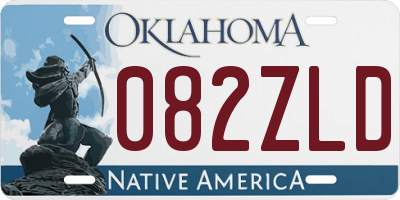 OK license plate 082ZLD