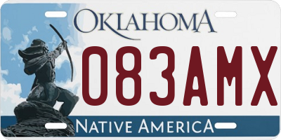 OK license plate 083AMX