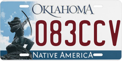 OK license plate 083CCV