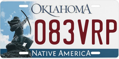 OK license plate 083VRP