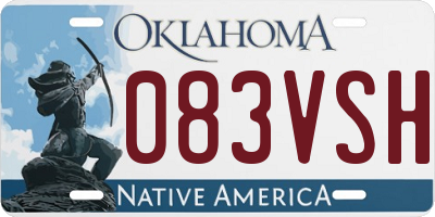 OK license plate 083VSH