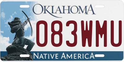 OK license plate 083WMU