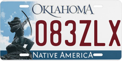 OK license plate 083ZLX