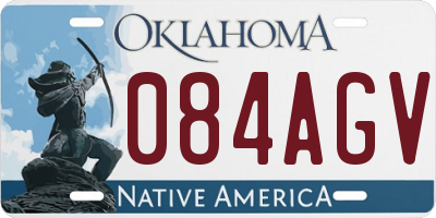 OK license plate 084AGV