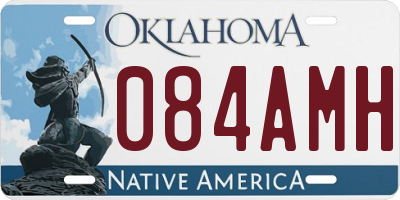 OK license plate 084AMH