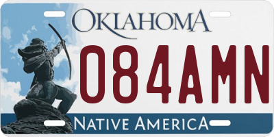OK license plate 084AMN